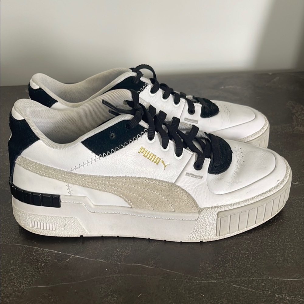 PUMA White and Black Sneakers